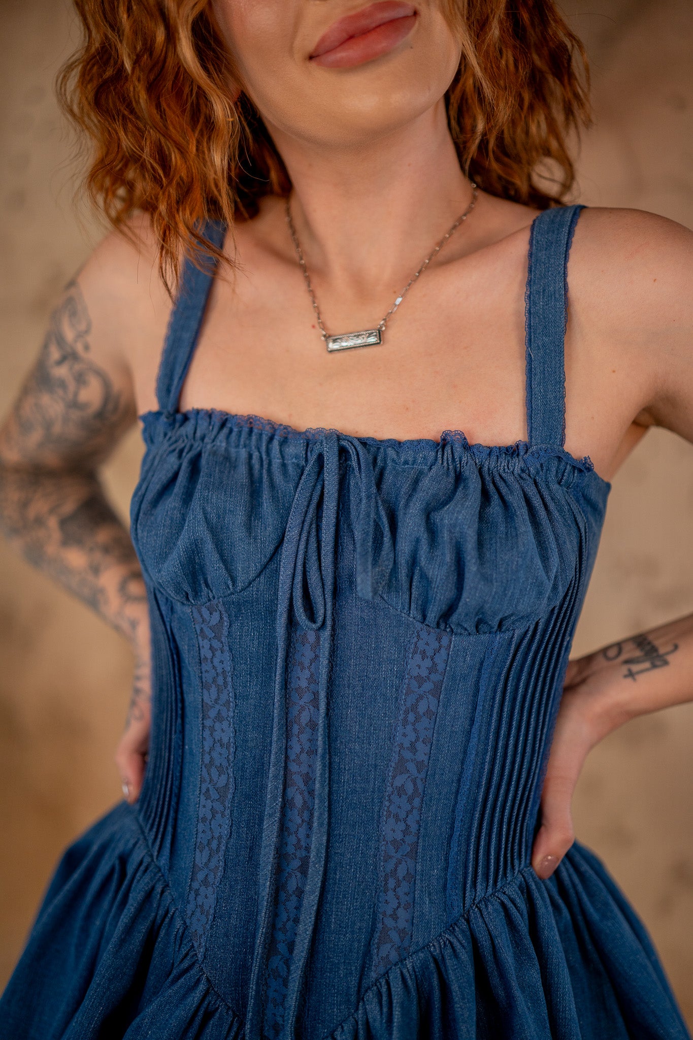 Patricia Denim Corset Dress