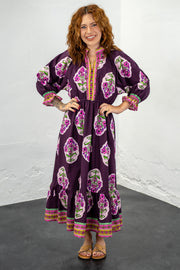 Jalisa Plum Floral Dress
