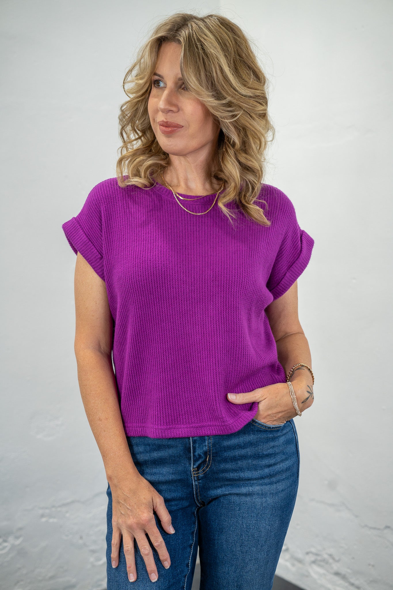 Lana Orchid Knit Top