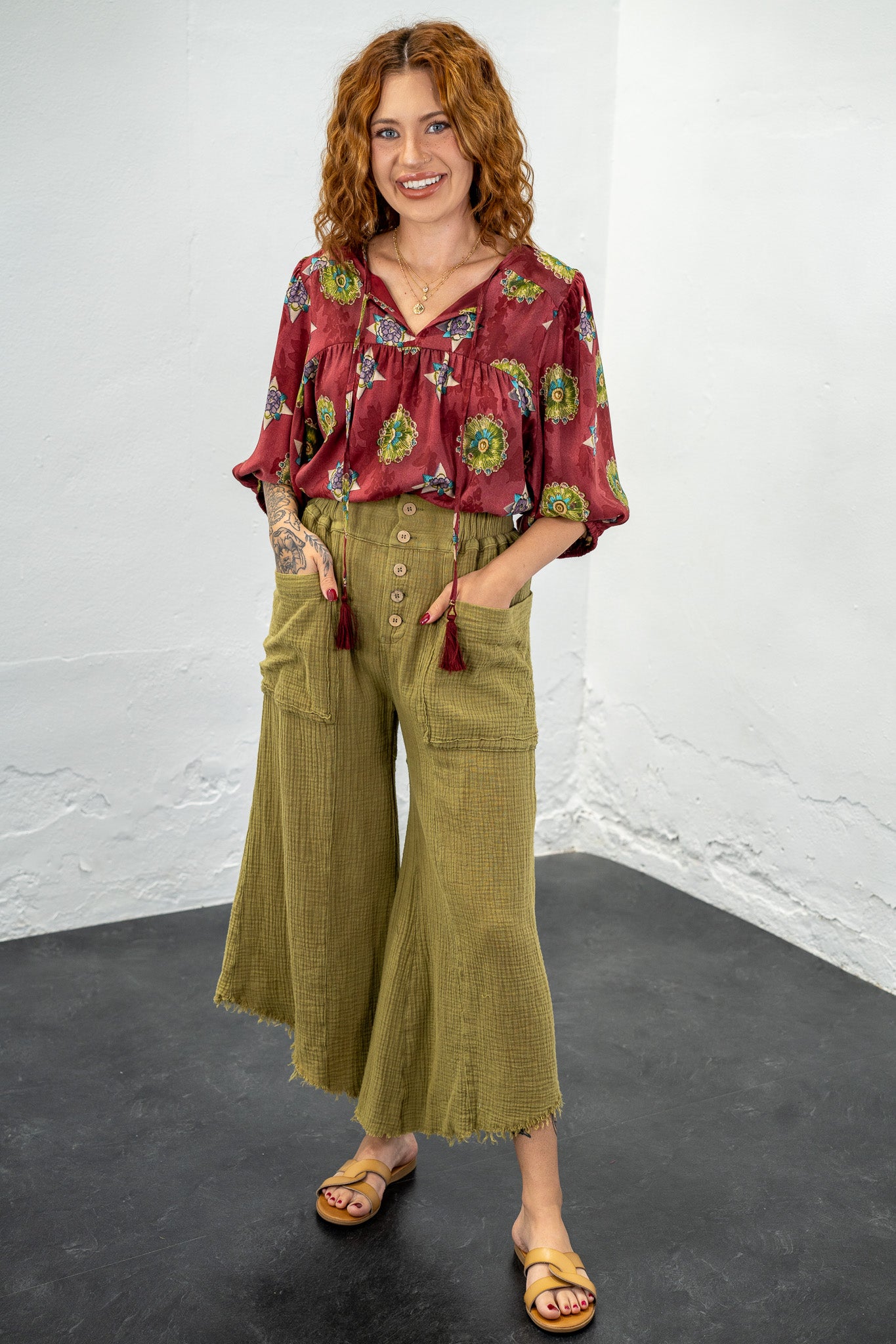 Molly Green Mineral Wash Pants