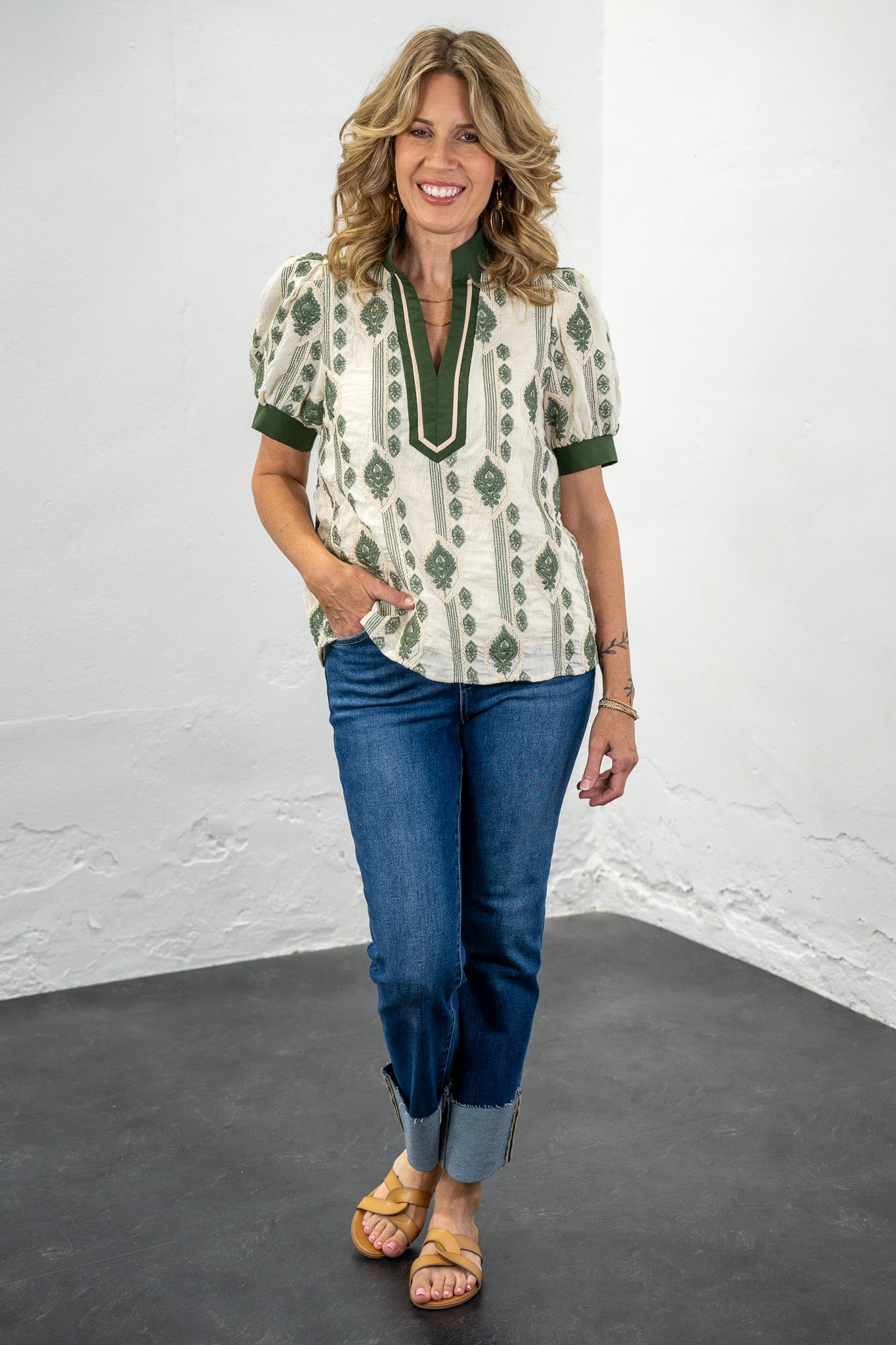Annika Embroidered Top