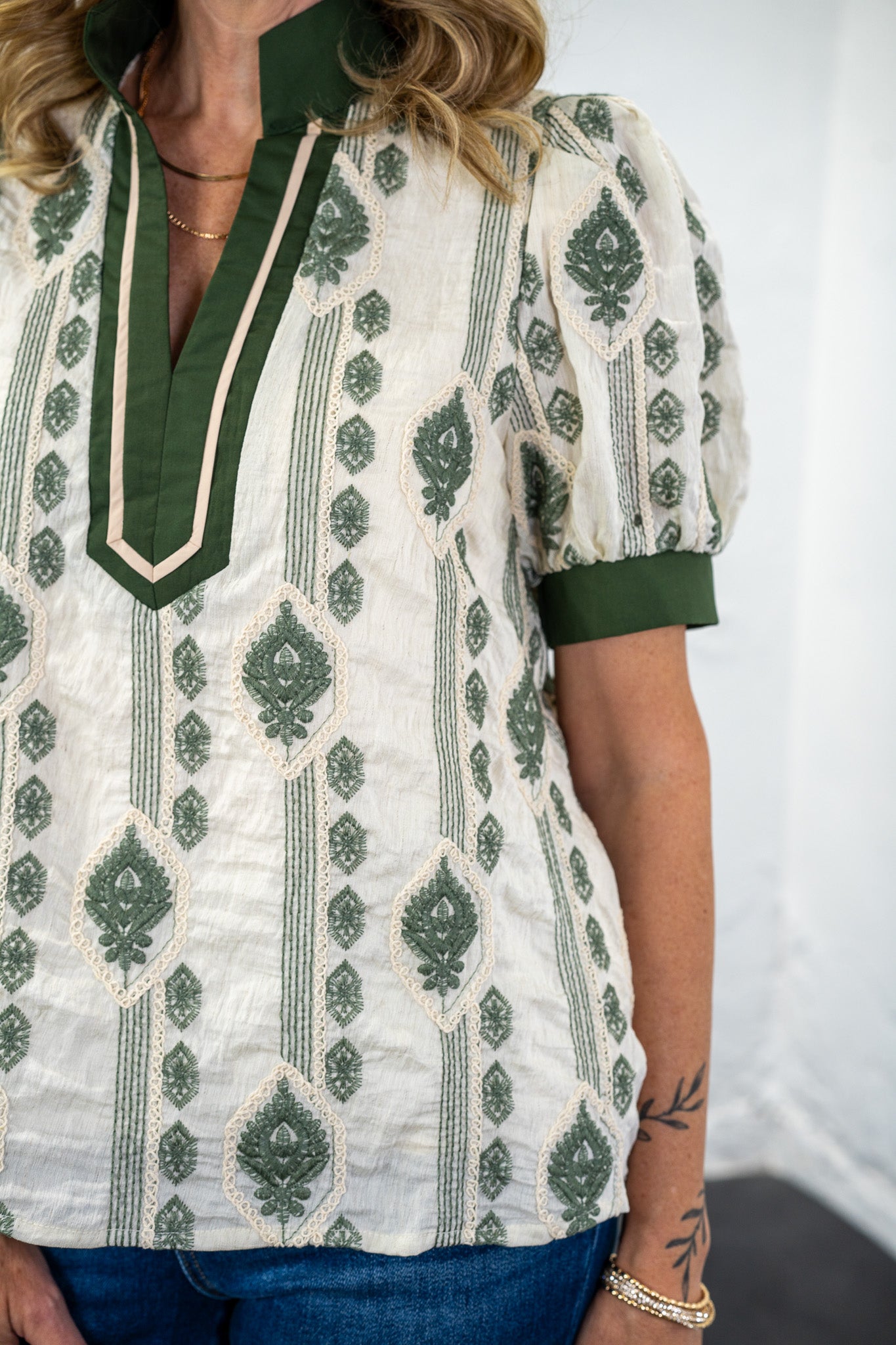Annika Embroidered Top