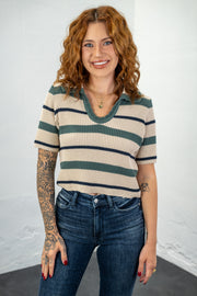Sawyer Ash Jade Striped Top