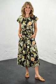 Lindsey Green Floral Dress - Final Sale!