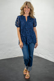 Kimi Navy Floral Top