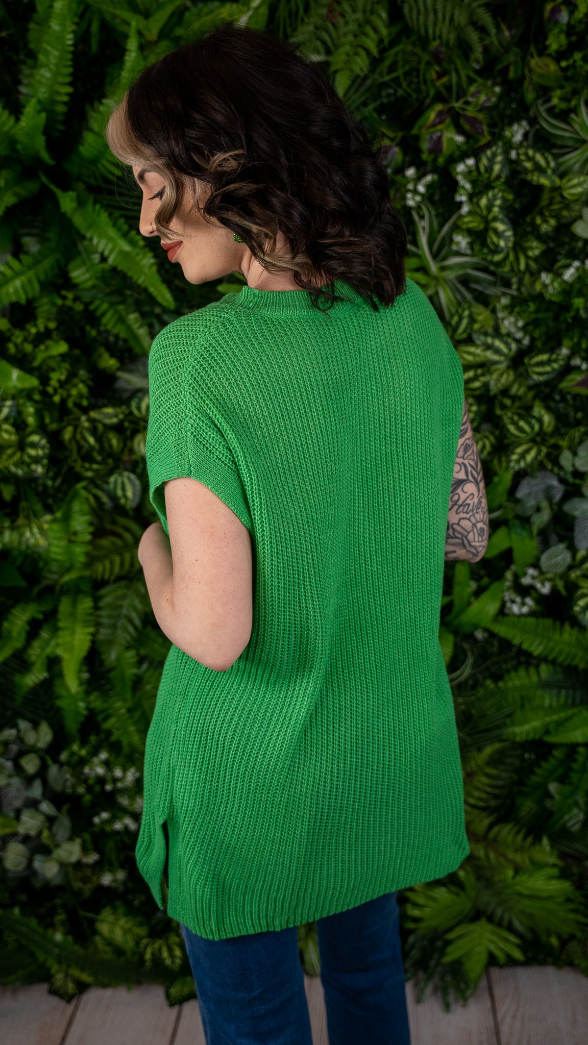Sierra Green Knit Tunic