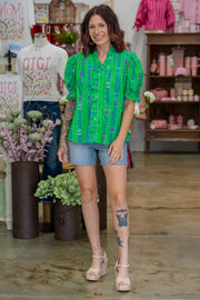 Color Me Green Blouse