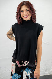 Luxe Black Knit Top