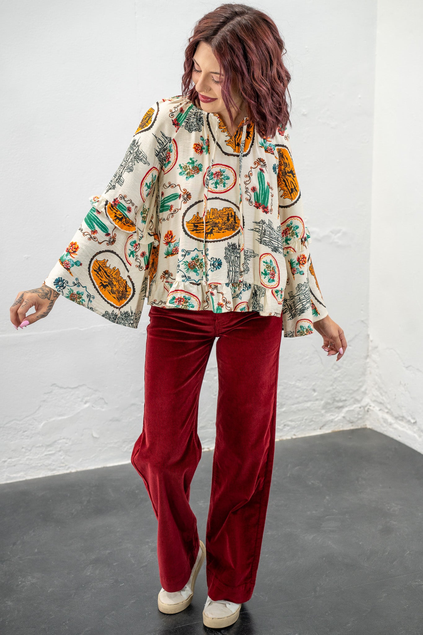 The Trailblazer Dark Red Cords