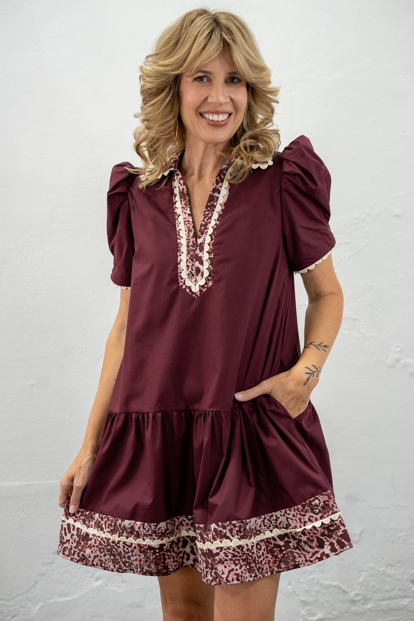 Fabulously Fierce Maroon Dress