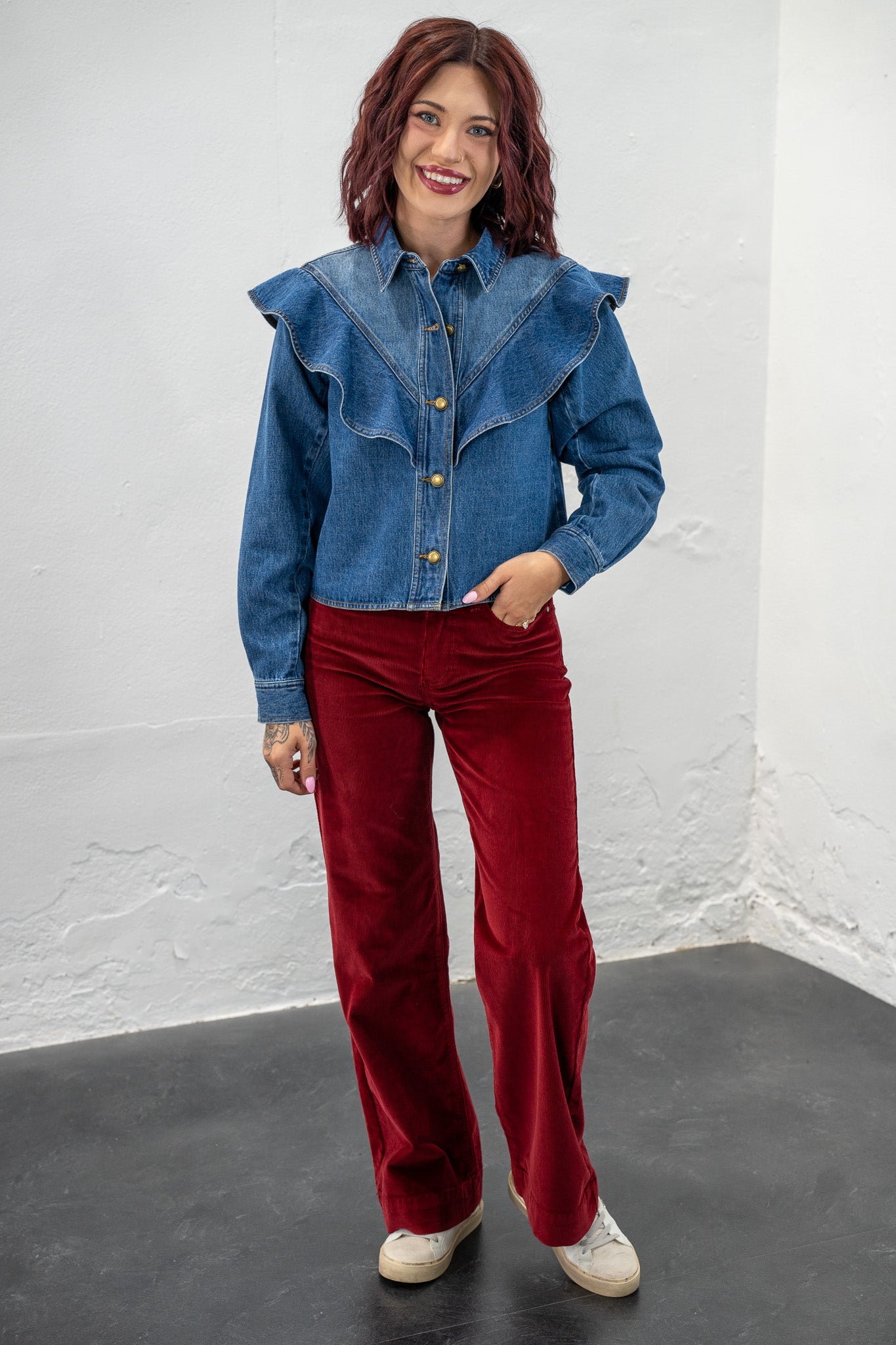 Corabelle Denim Top