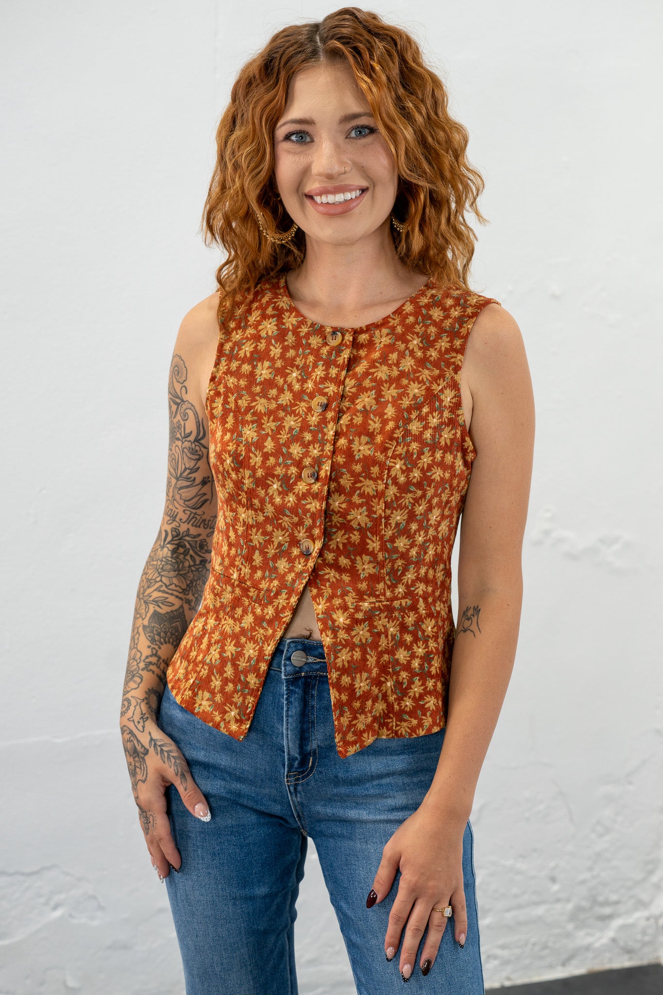 Alicia Floral Vest