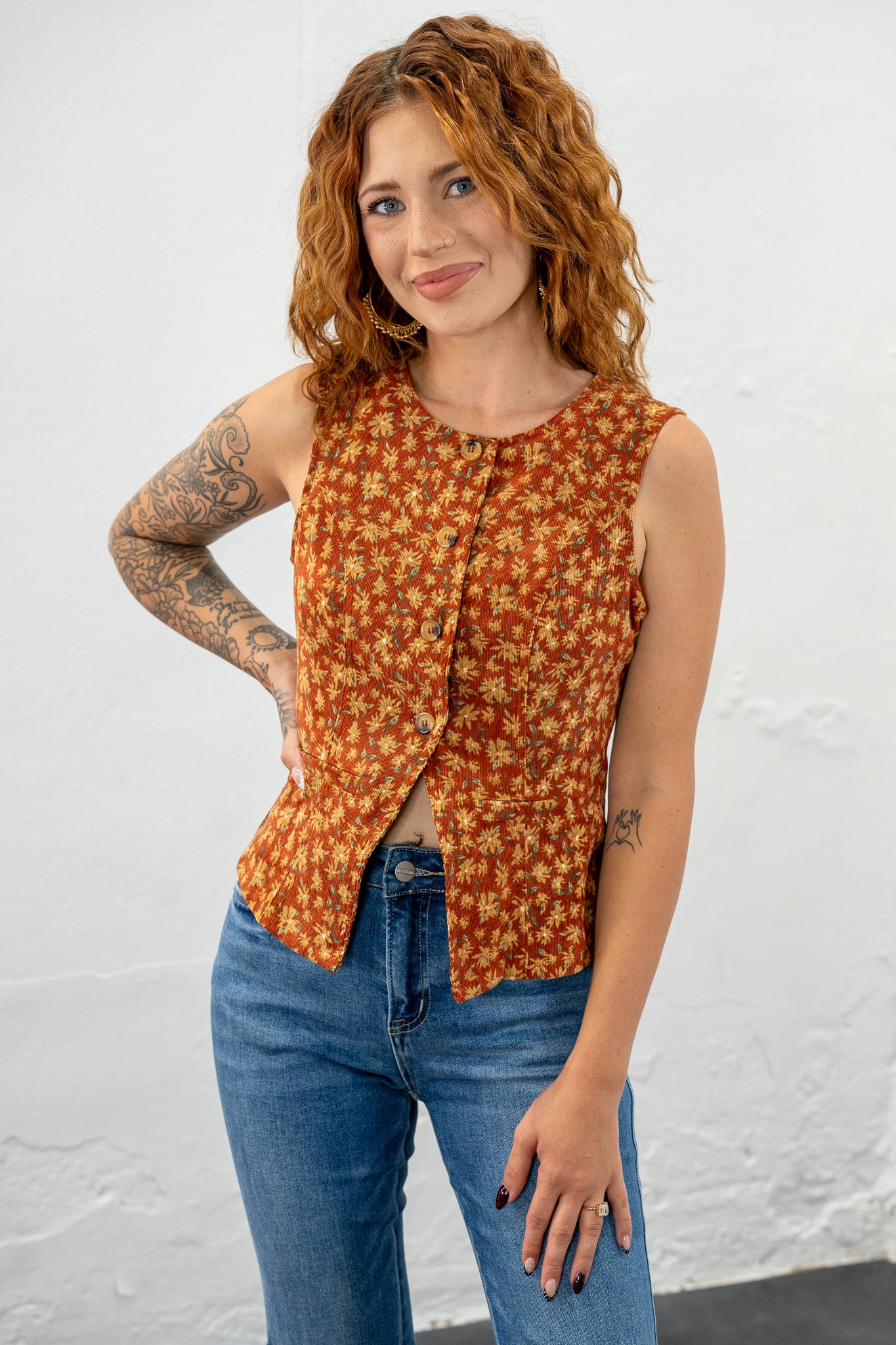 Alicia Floral Vest