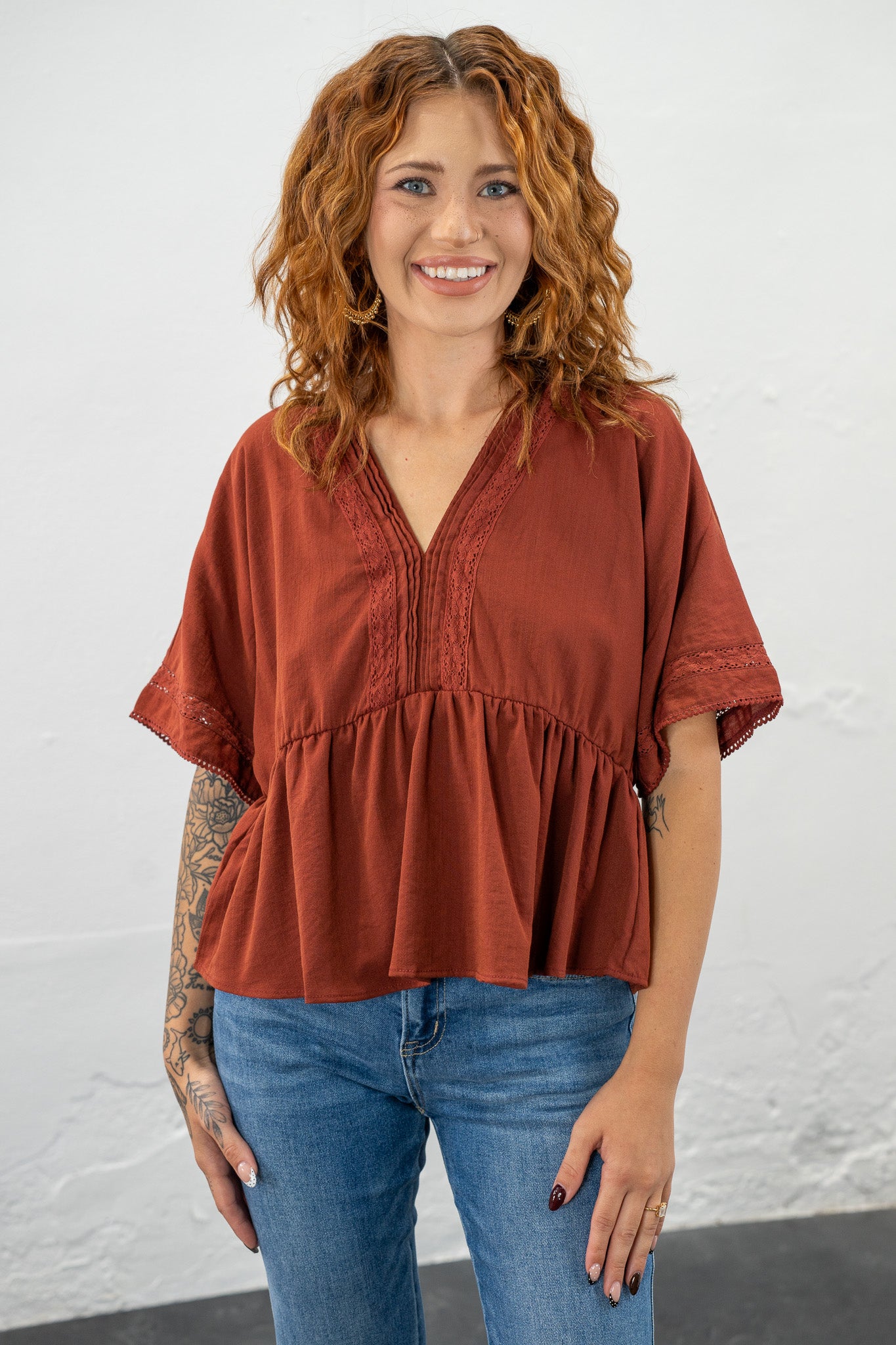 Izzy Terracotta Top