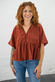 Izzy Terracotta Top