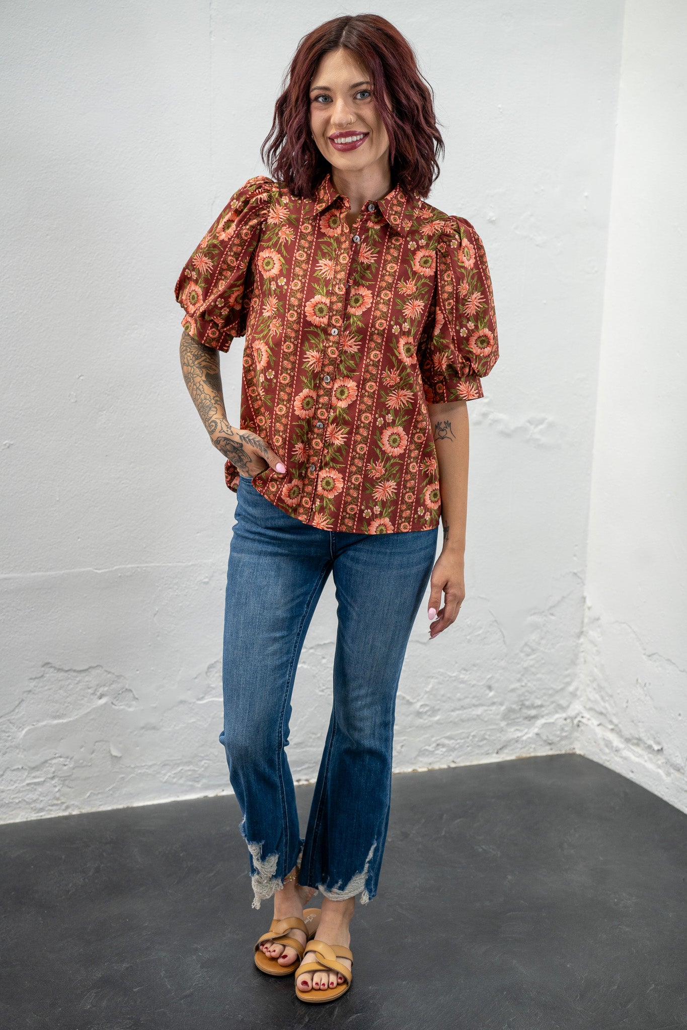 Iris Distressed Crop Jeans