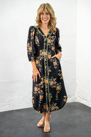 Audrey Floral Midi Dress