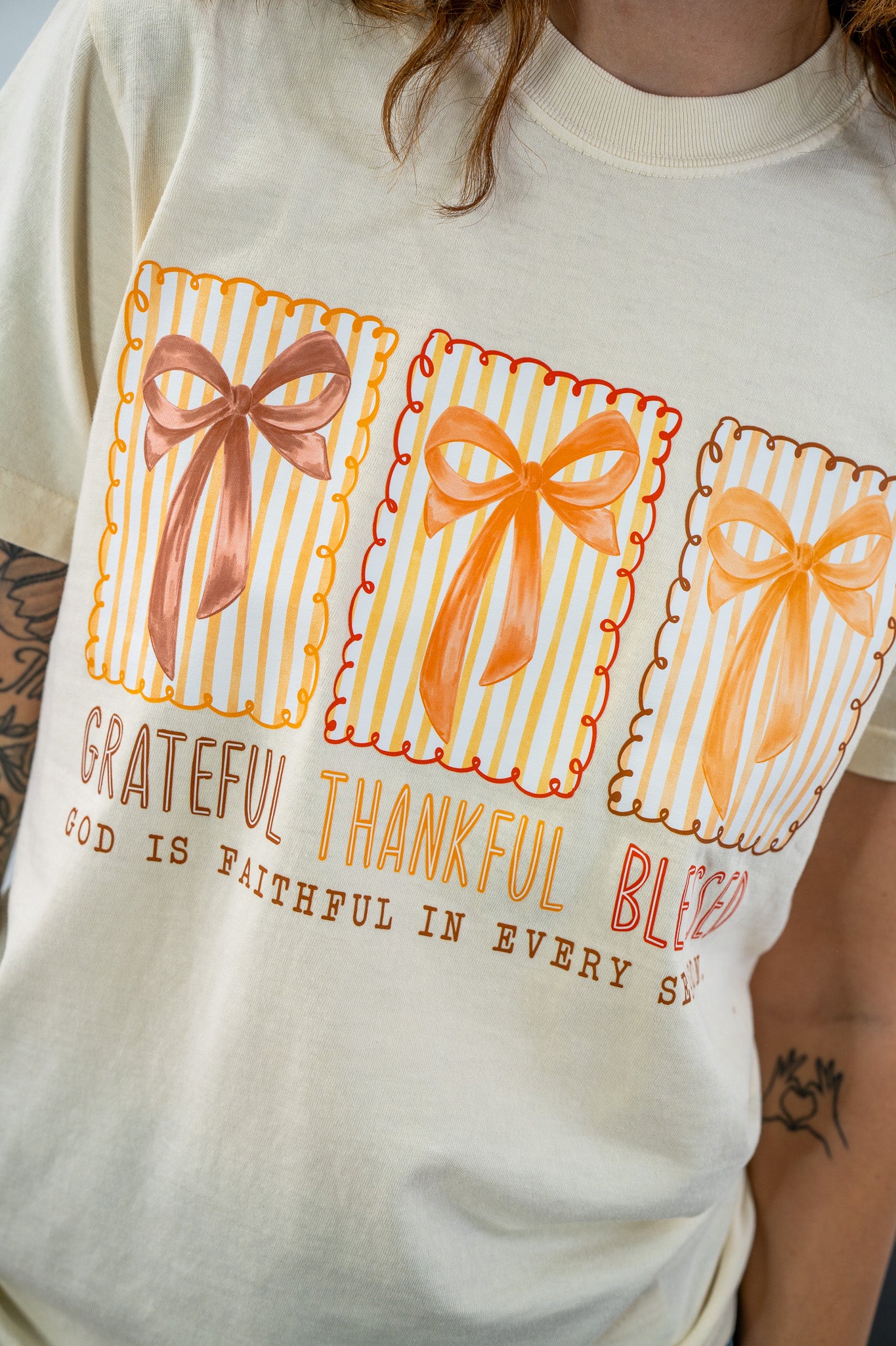 Grateful Thankful Fall Tee
