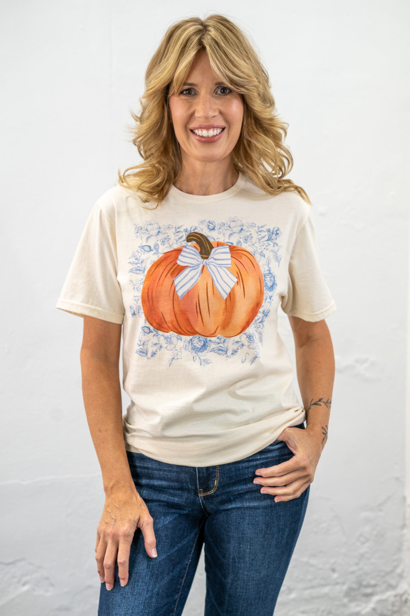 Vintage Blue Pumpkin Tee