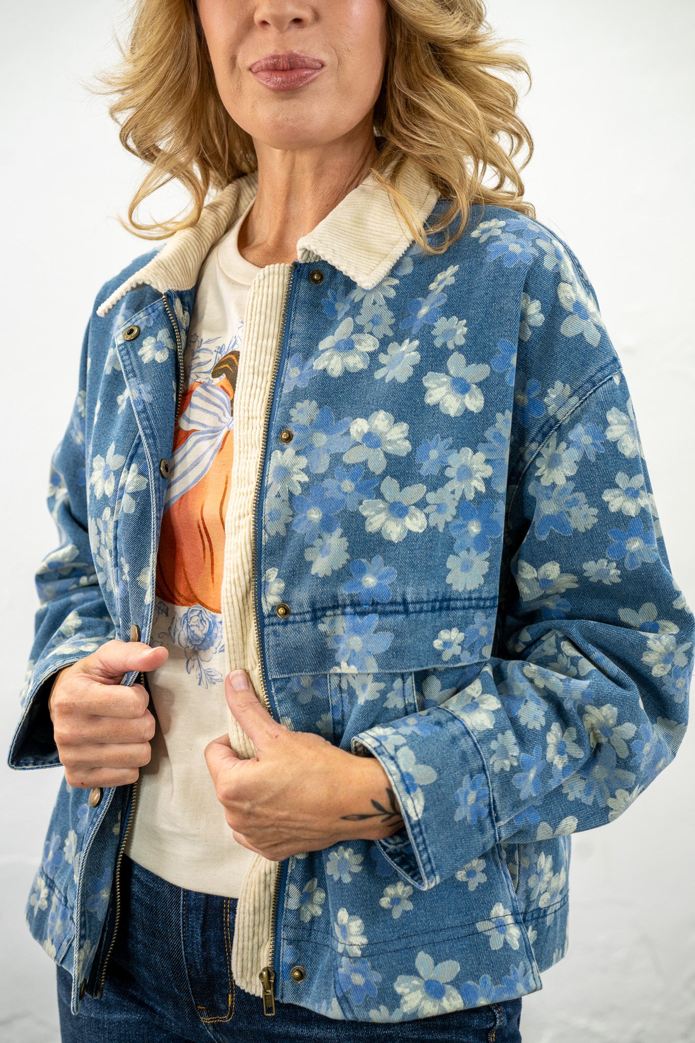 Delilah Floral Denim Jacket
