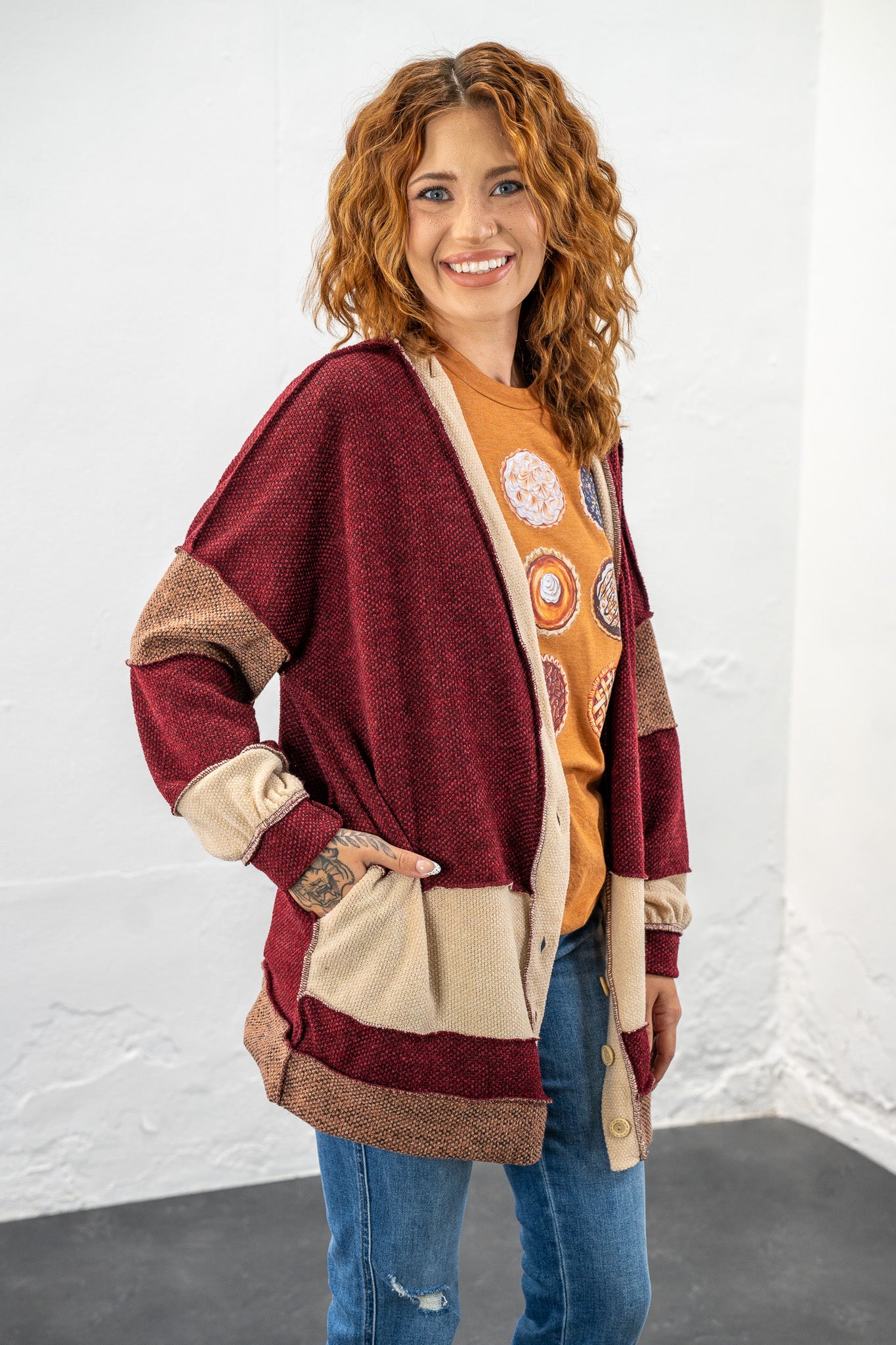 Cindy Colorblock Cardigan