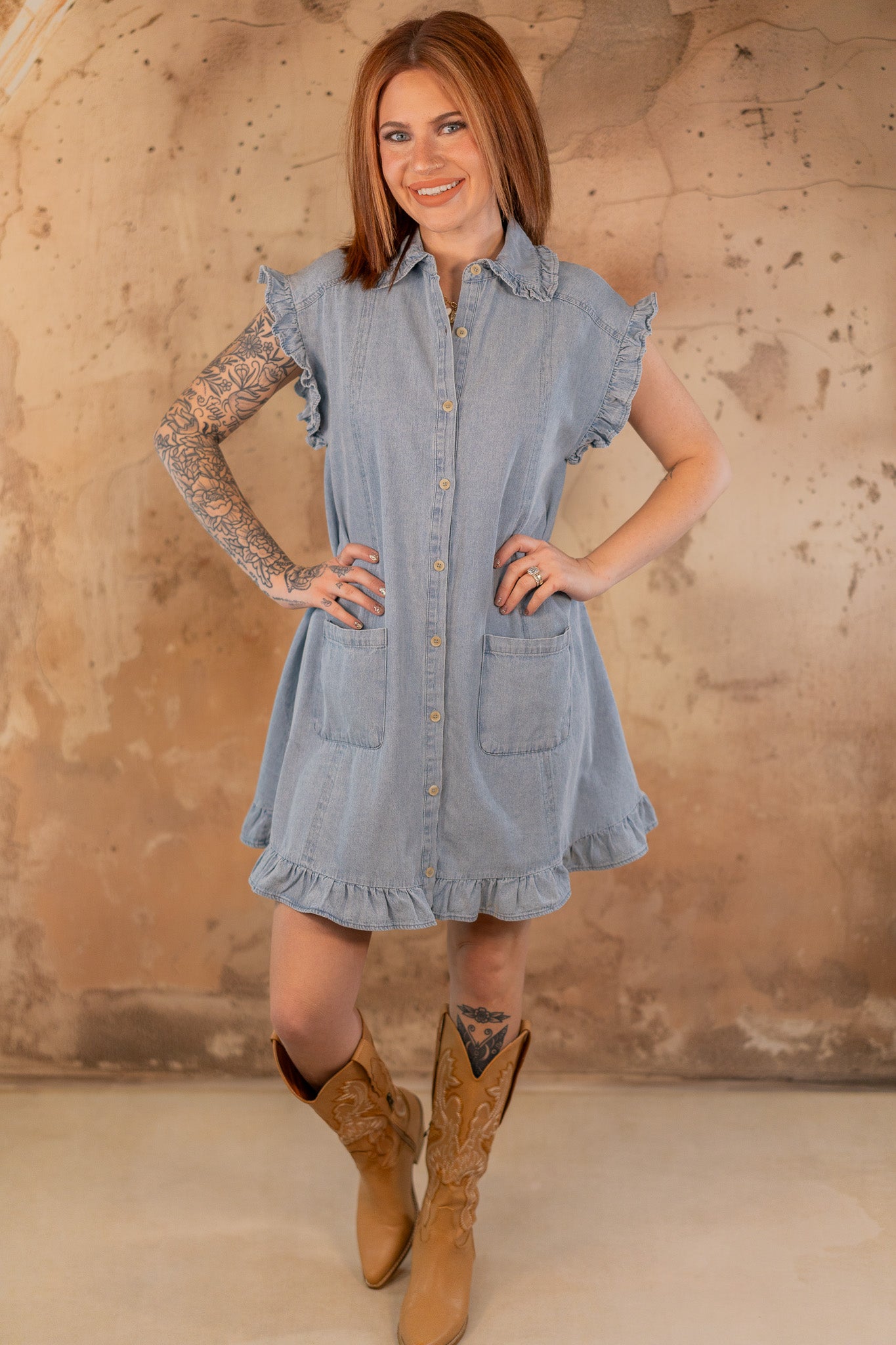 Landry Light Denim Dress