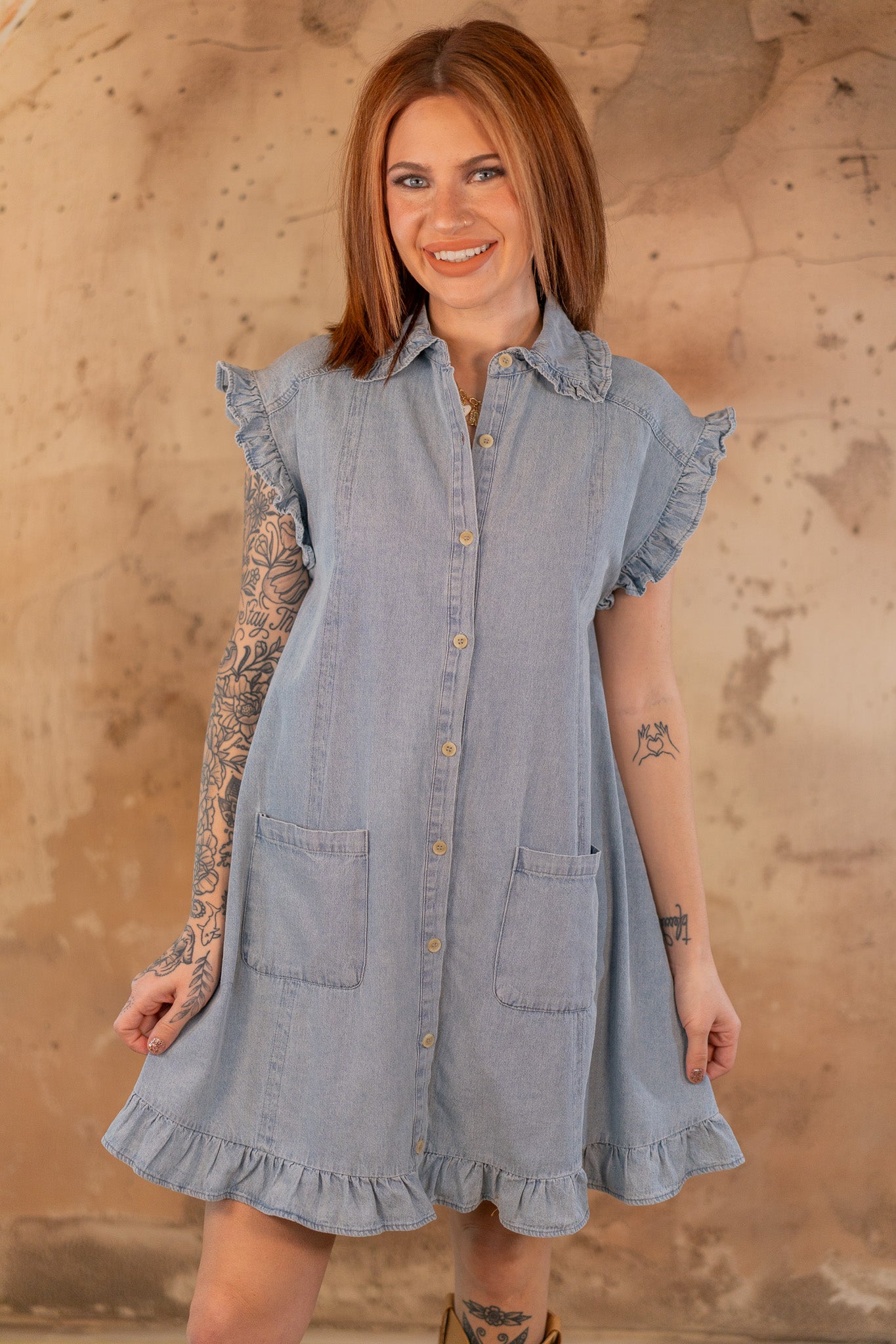 Landry Light Denim Dress