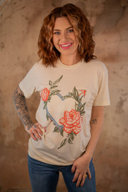 Rose Heart Graphic Tee