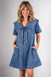 Leopard Luxe Denim Dress