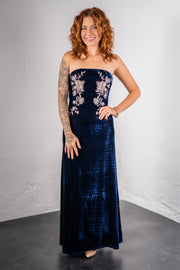 Midnight Solstice Velvet Dress