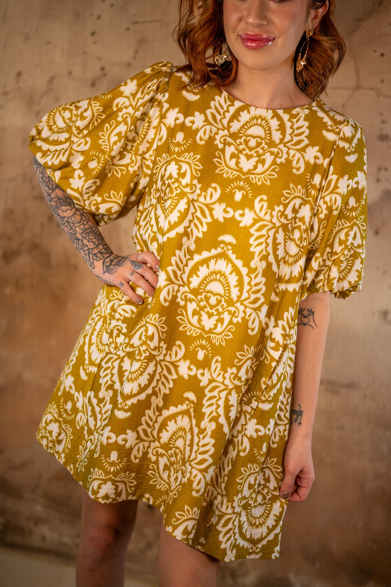 Valerie Damask Dress