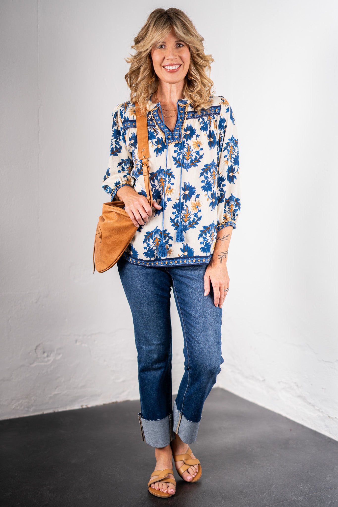 Krista Blue Top