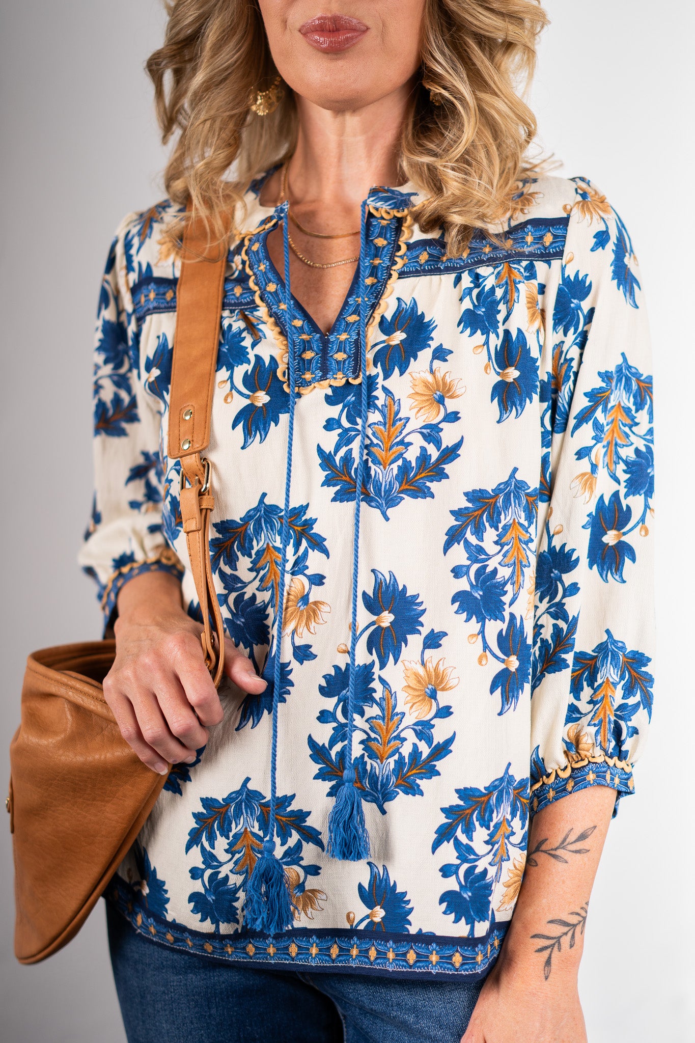 Krista Blue Top