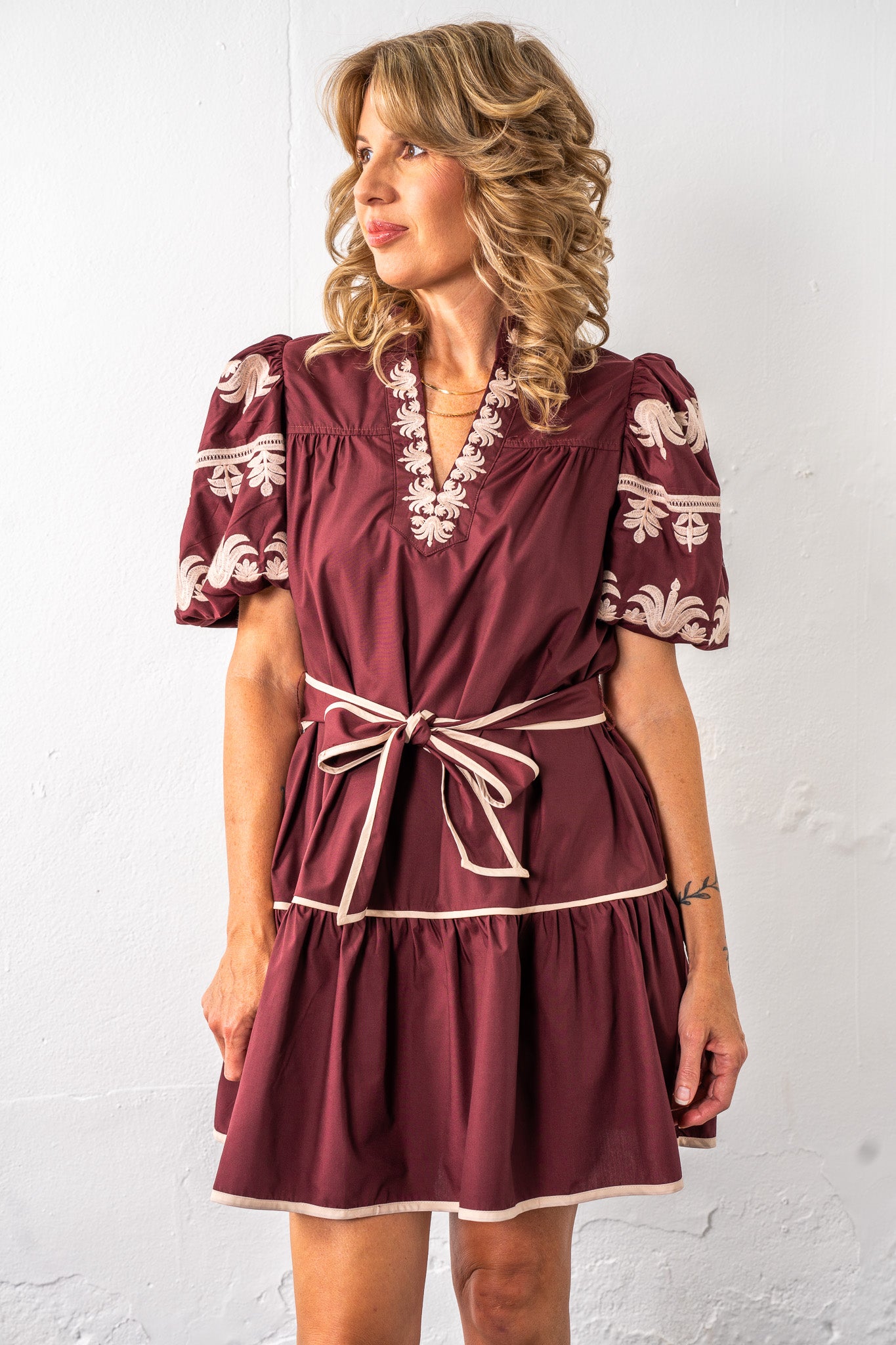 Allie Embroidered Dress