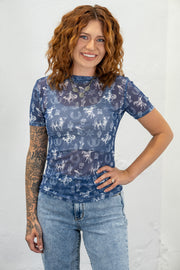 Nikita Navy Western Mesh Tee