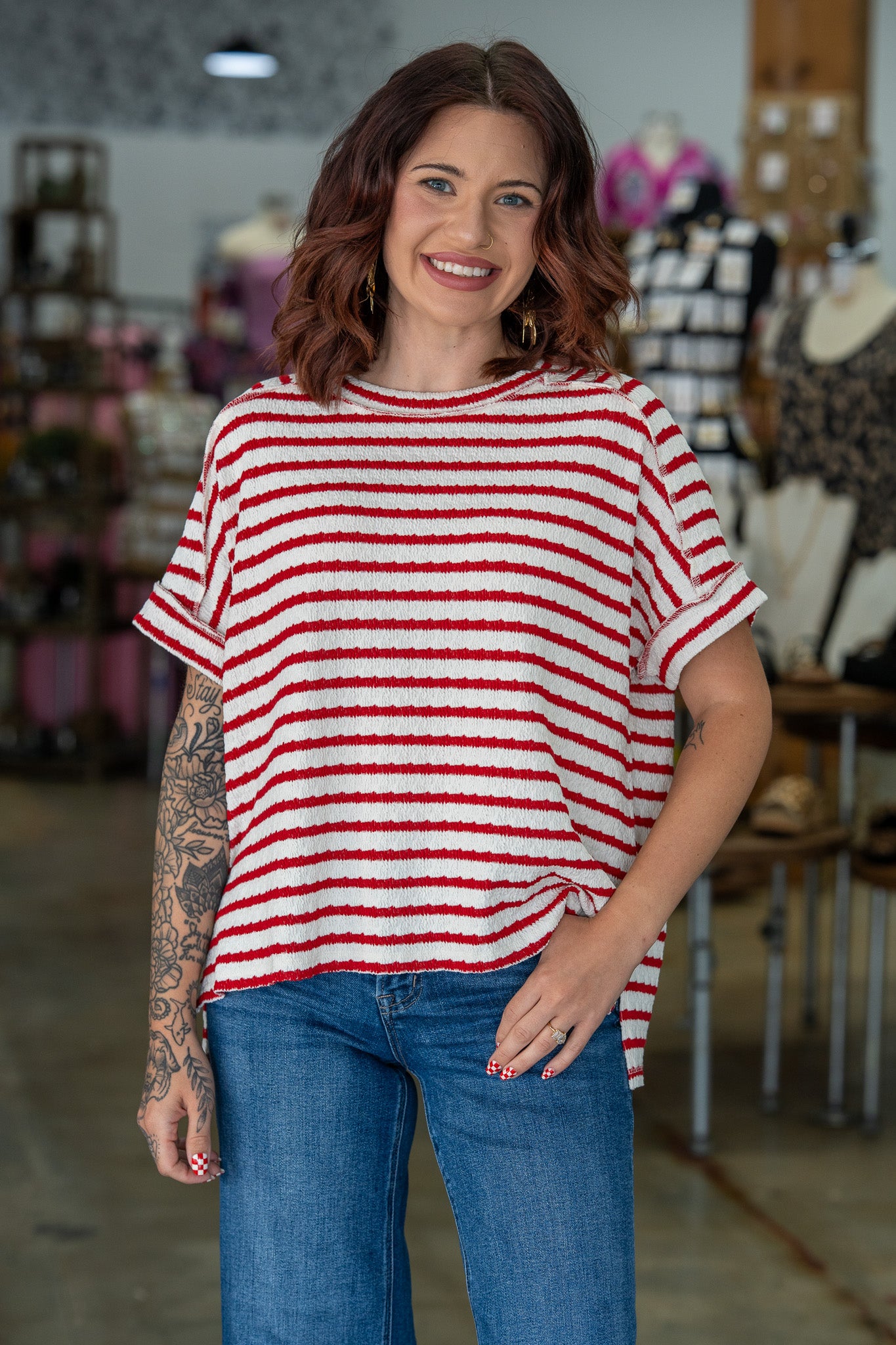 Comfy Cutie Ruby Red Top