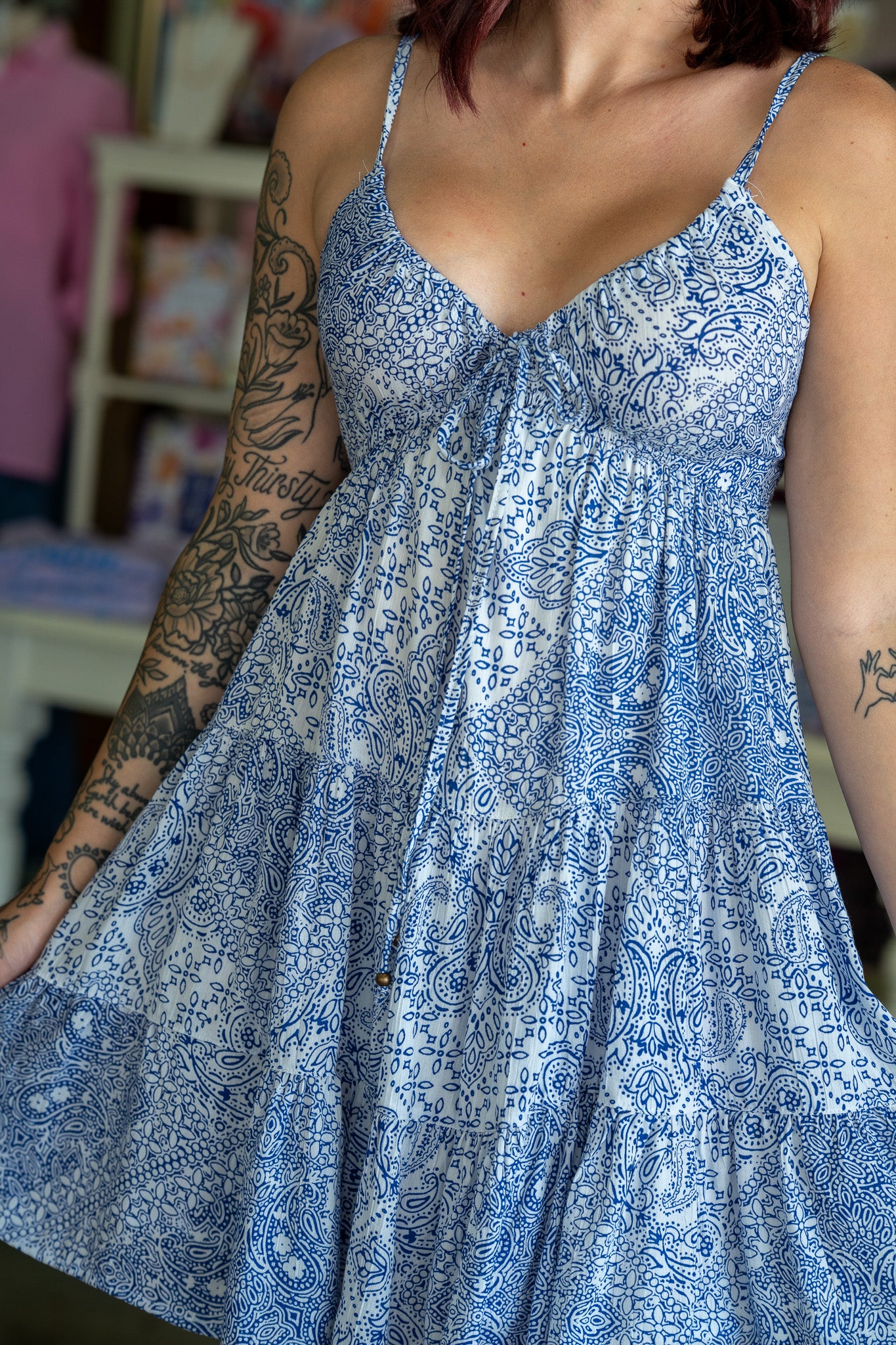 Bandana Days Blue Sundress