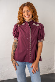 Leslee Embroidered Top