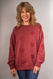 Texas A&M Embroidered Sweatshirt