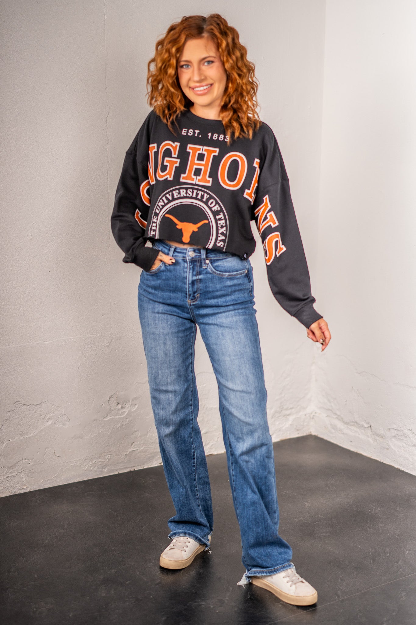 Longhorns Cropped Sweatshirt