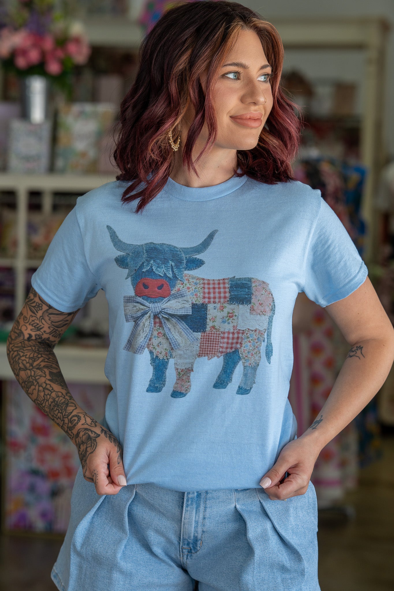Patchwork Cow Tee