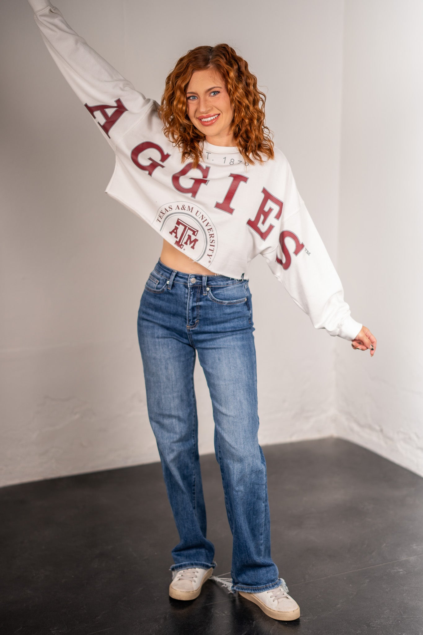 Aggies Cropped Sweatshirt
