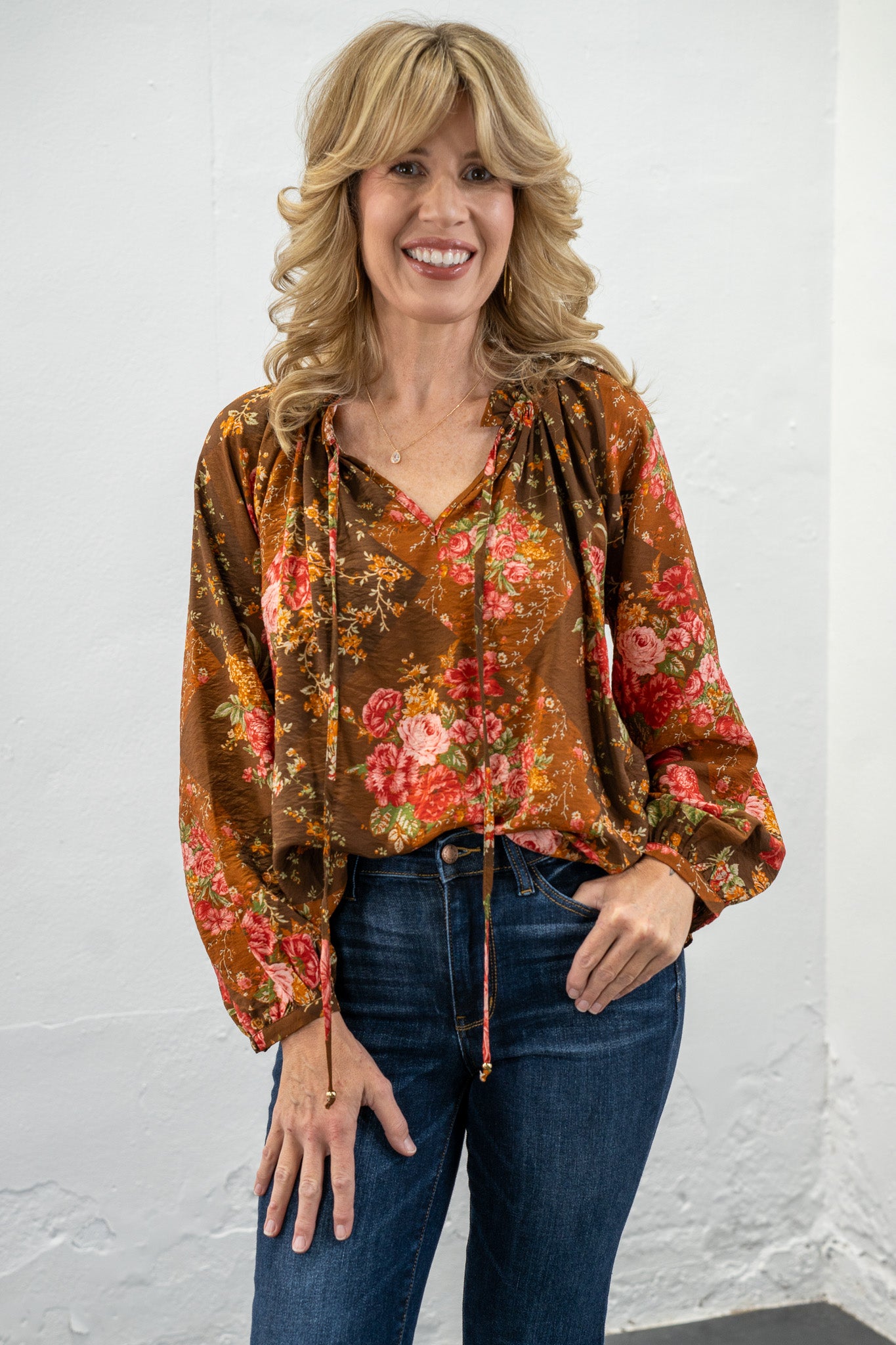 Eden Autumn Floral Top