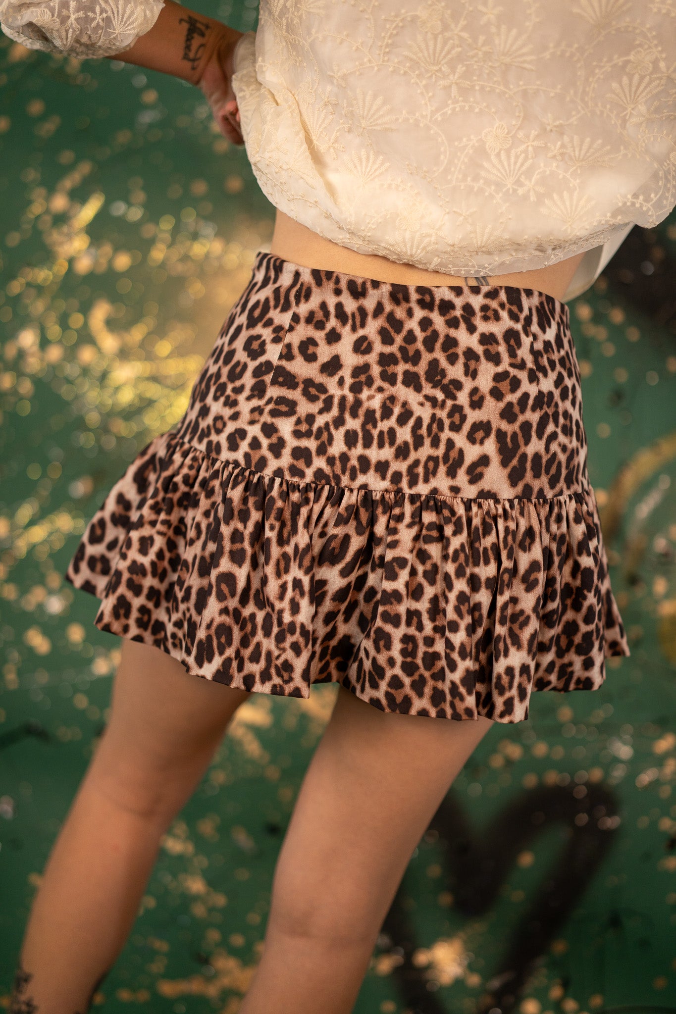 Kenzie Leopard Bubble Skirt