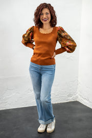 Elise Floral Sleeve Top