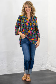 Alexis Black Floral Top