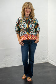 Hillary Mix Print Top