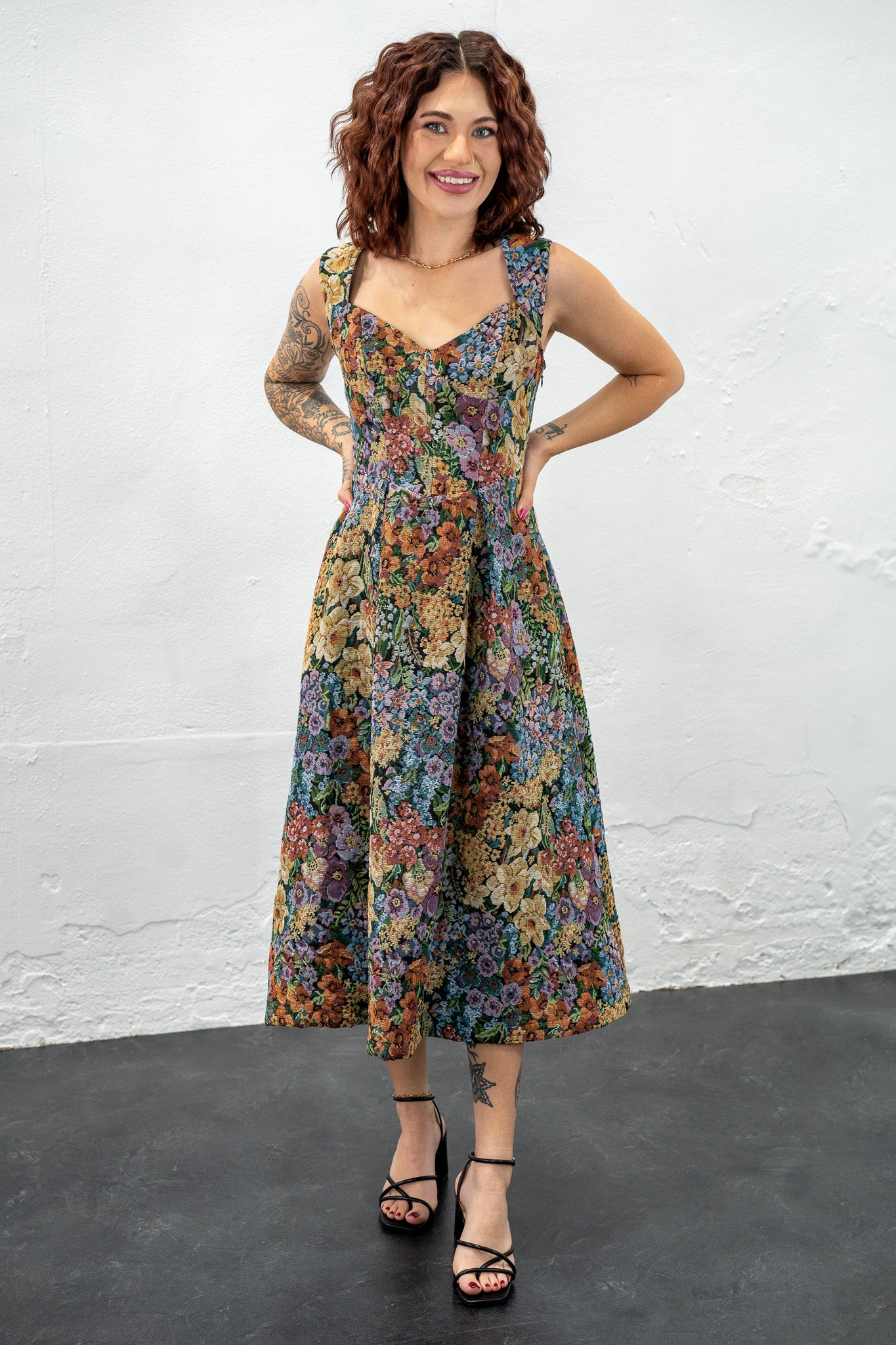 Garden Tapestry Midi Dress