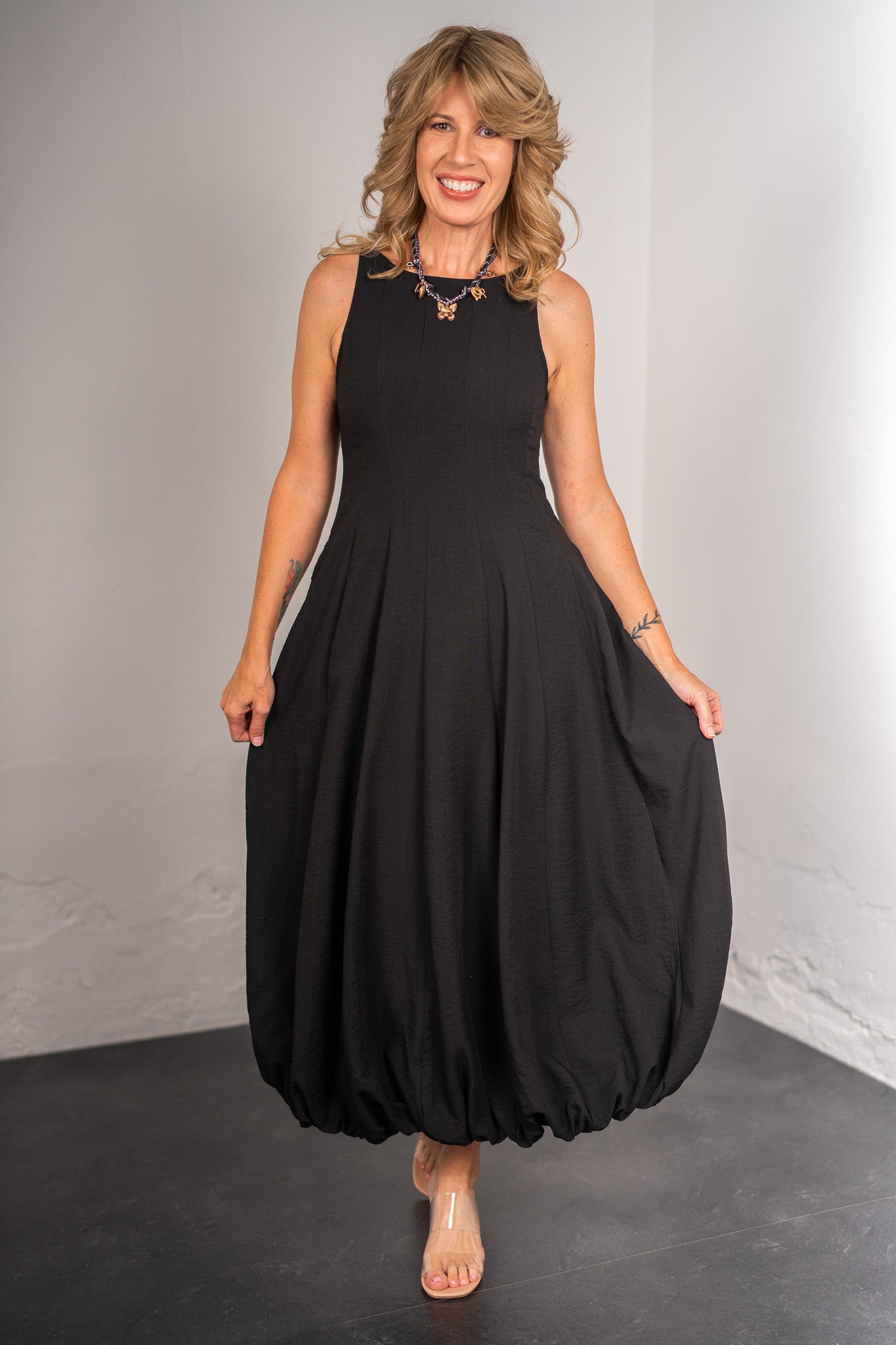 Alexis Black Bubble Dress