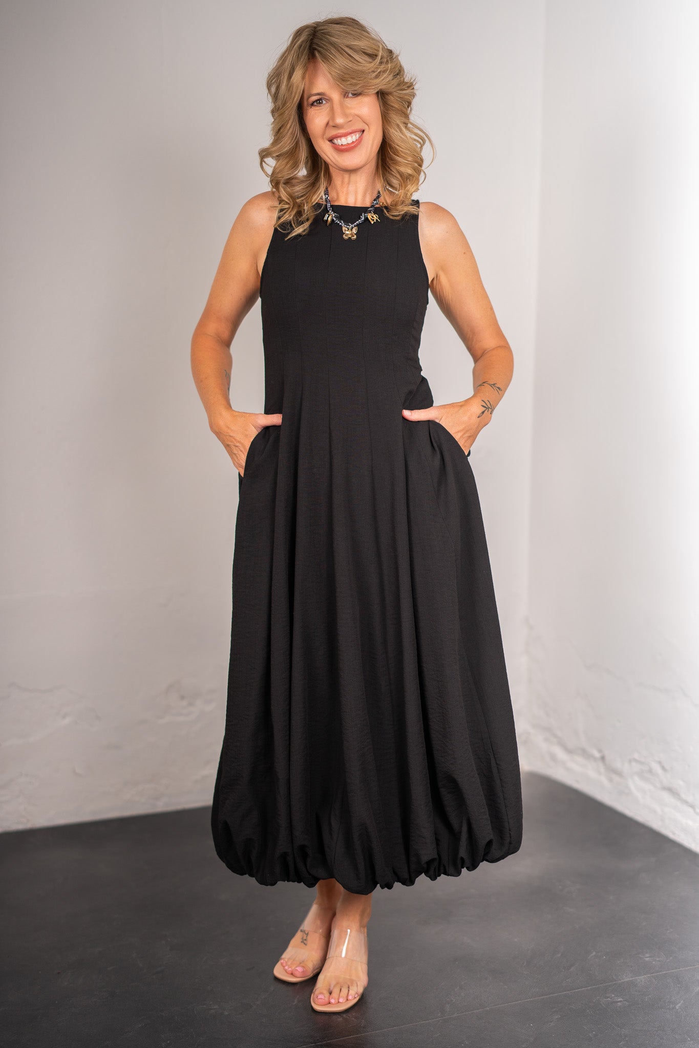 Alexis Black Bubble Dress